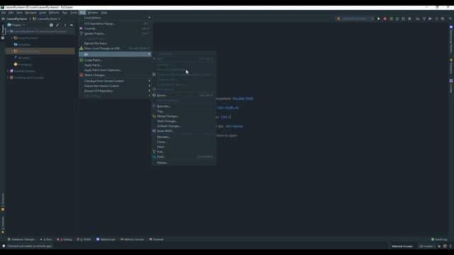 Pycharm контроль версий git -  урок 4