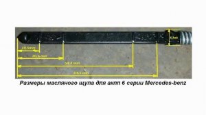 Размеры масляного щупа для акпп mercedes 6 серии