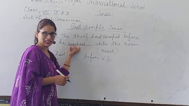 RBSE Class VIII to X English Grammar Tense Past Simple Tense смотреть онлайн