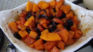 Готовлю тыкву с сухофруктами.Псковская жизнь.Работаем в поте лица