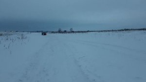 Hyundai Santa fe, по снегу катаемся (легкий offroad)