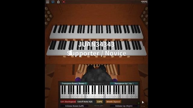Hans Zimmer - Interstellar Roblox virtual piano (Sheet) смотреть онлайн