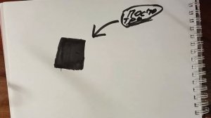 рисую чёрным маркером