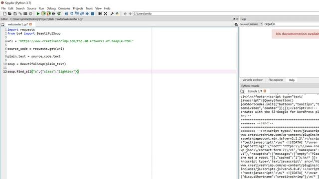 Webscraping Images with Python using BeautifulSoup