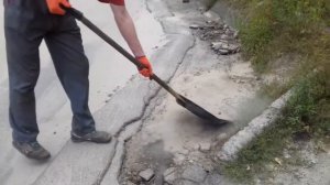 Ремонт дороги своими руками.