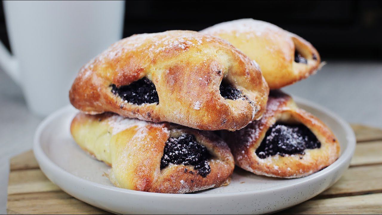 Творожные булочки с маком. Без дрожжей, простой рецепт