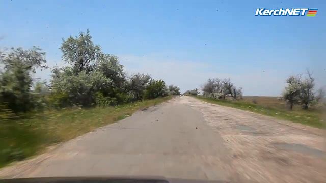 Дорога из Керчи в Новоотрадное. Море. Весна 2020