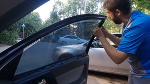 Тонировка автостекол силиконовой пленкой
