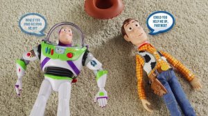 Toy Story 4 Drop Down Action Toys - Buzz Lightyear and Sheriff Woody