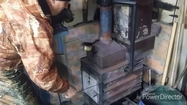 ЧУДО печка для  гаража. смотреть онлайн