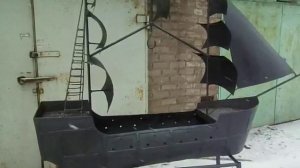 Мангал корабль своими руками
