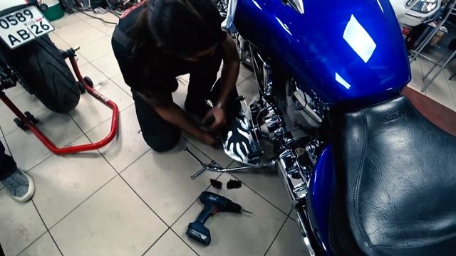 #10 Honda VTX 1800 || Катаюсь || Чистим лапку переключения передач || смотреть онлайн