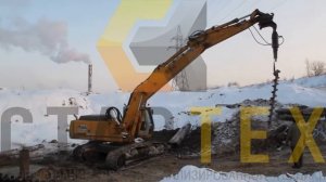 ГИДРОБУР (ЯМОБУР) НА ЭКСКАВАТОРЕ
