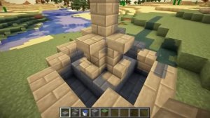 Minecraft tutorial: How to build a small fountain (version 2)