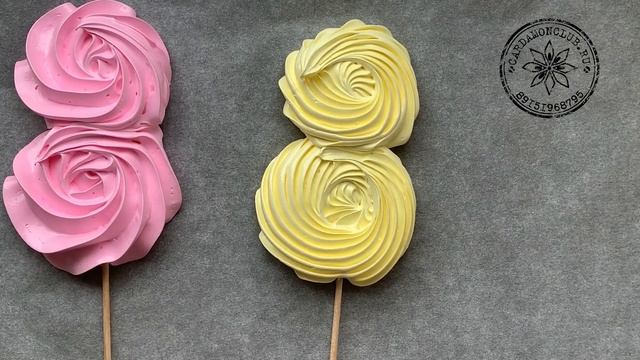 ?Меренги на палочке и венок из меренги к 8 марта.? смотреть онлайн