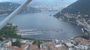 Seaplane flight on lake Como / Полет на гидросамолете на озере Комо