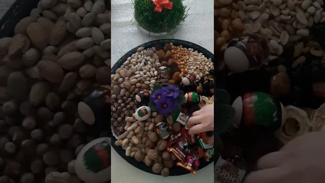 Праздник Весны Новруз. Водный вторник. Украшение подноса