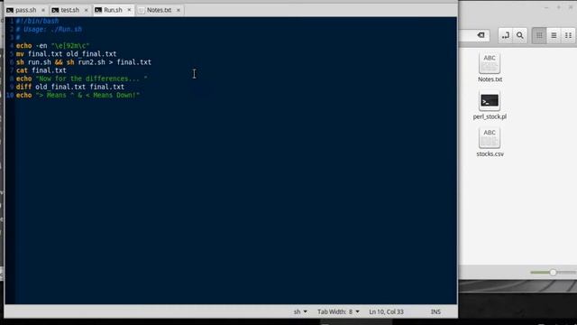 Perl & Bash Compare Script смотреть онлайн