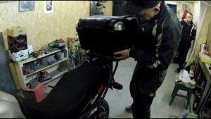 Крепление центрального кофра на Yamaha TDM 850