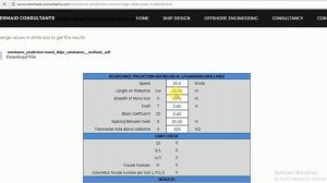 Round Bilge catamaran  resistance calculation by Moller method