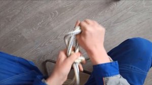 Узел петля Как завязать узел с петлёй вяжем узел двойная петля
