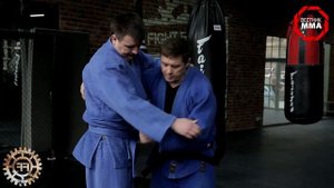 Контратака с подсадом под две ноги - дзюдо, бжж, САМБО