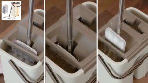 Flat Mop самоочищающаяся швабра и ведро с отжимом Триумф