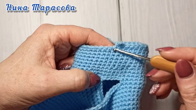 Шорты на лямках крючком. смотреть онлайн