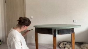 Покрасили старый стол !! Кухня своими руками !! DIY