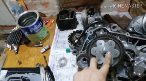 Ремонт двигателя 154fmi 125CC. Ремонт задней передачи. Сборка двигателя. Ремонт квадрацикла Часть 2