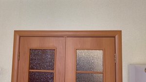 Замена стекла в двухстворчатой двери ДО/ПОСЛЕ