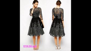 Женская одежда с алиэкспресс - Вечернее кружевное платье в стиле ретро
