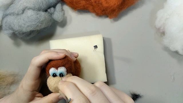 Валяние из шерсти. Как свалять быка из шерсти.