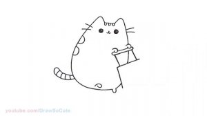 How to Draw Pusheen ? Shopping Cart