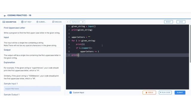 First Uppercase Letter | Coding Practice 16 | Python coding tips tricks | Nxtwave ccbp 4.0 telugu |