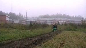 копка картофеля плугом 2013г