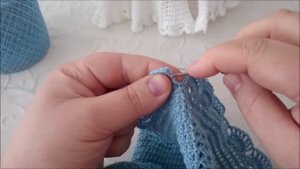 Одежда для куклы крючком.  Платье свадебное- бальное 2 часть