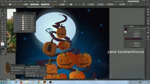 Рисуем в Adobe Illustrator  иллюстрацию на Halloween. Рисуем иллюстрацию к хэллоуину