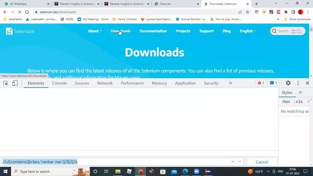 GoogleSearch Program Using Selenium4 Recording July20220701