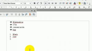 OPEN OFFICE 3.0 Numeración y viñetas