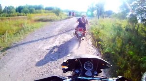 УРАЛ одиночка и ИЖ ПЛАНЕТА 5, собачьи раздражители