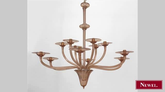 Antique Italian 1940s Venetian Murano amethyst colored