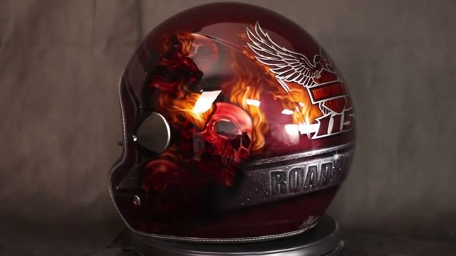 Аэрография шлема Harley Davidson смотреть онлайн
