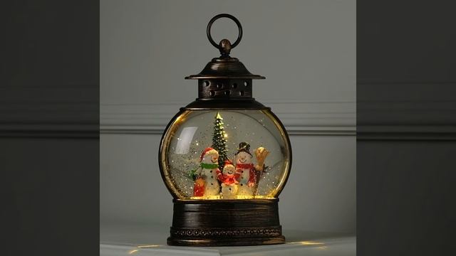 Светодиодный фонарь "Снеговики у елки" смотреть онлайн