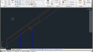 Уроки автокада 086 Пример Строим разрез 01