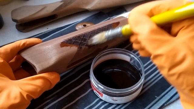 Пропитка и доработка дерева ИЖ 27М смотреть онлайн