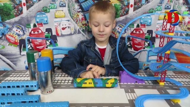 ПОЕЗД и ЖЕЛЕЗНАЯ ДОРОГА игрушка. Красим ПОЕЗД МЕТРО! ВИДЕО для детей про поезда Метро