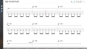 The Police - Every Breath You Take (BASS TAB PLAY ALONG)
