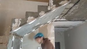 Штукатурка лестницы