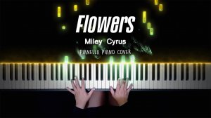 Miley Cyrus - Flowers - Piano Cover by Pianella Piano (with LYRICS)